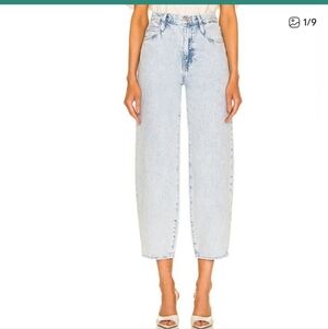 Frame Ultra High Rise Barrell Light Blue Women's Jeans